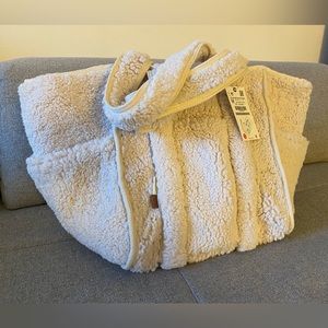 Zara fleece tote bag.